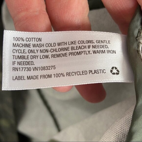 Target Camo Hooded Jacket Coat Size XS 100% Cotton Pocket Cinch Waist Camouflage - Picture 11 of 16